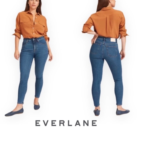 Everlane Jeans Everlane The Curvy High Rise Skinny Jeanmedium Wash